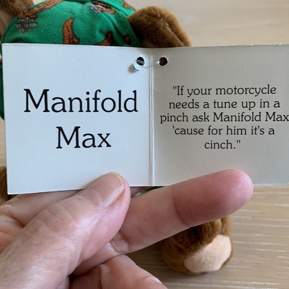Harley-Davidson Bean Bag Plush Manifold Max good cond Bandana & Harley shirt - Picture 8 of 11